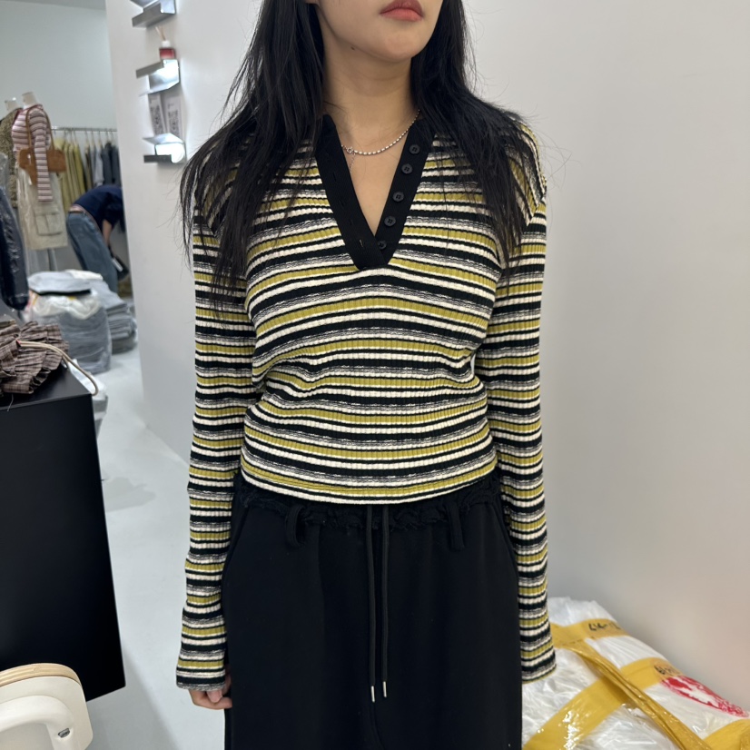 BAGUETTE-P東大門㊣直郵女士新品25秋冬休閑時尚推薦針織衫BAGUETTE-P針織衫圖色1
