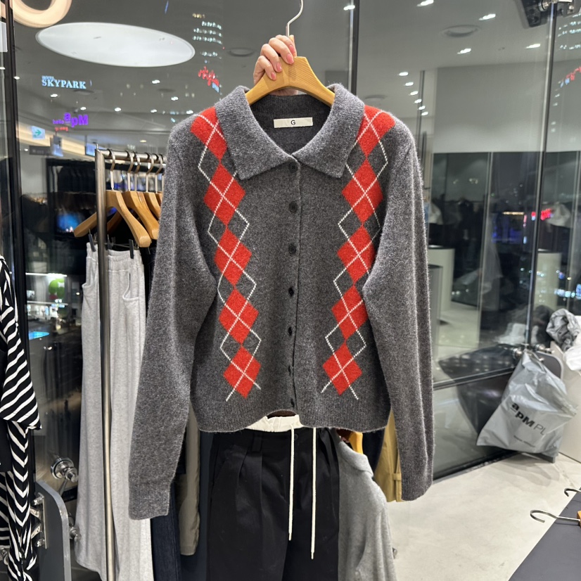 TREND SELLER/G韓國直郵㊣女裝新款人氣職業時尚休閑毛衣G/TREND SELLER毛衣圖色2