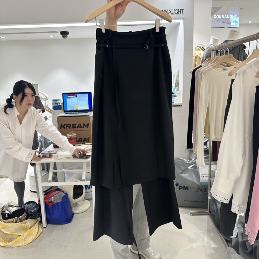DAILYJUD東大門㊣直郵女裝新品推薦時尚熱賣25秋冬職業裙褲DAILY JUD裙褲圖色2黑色