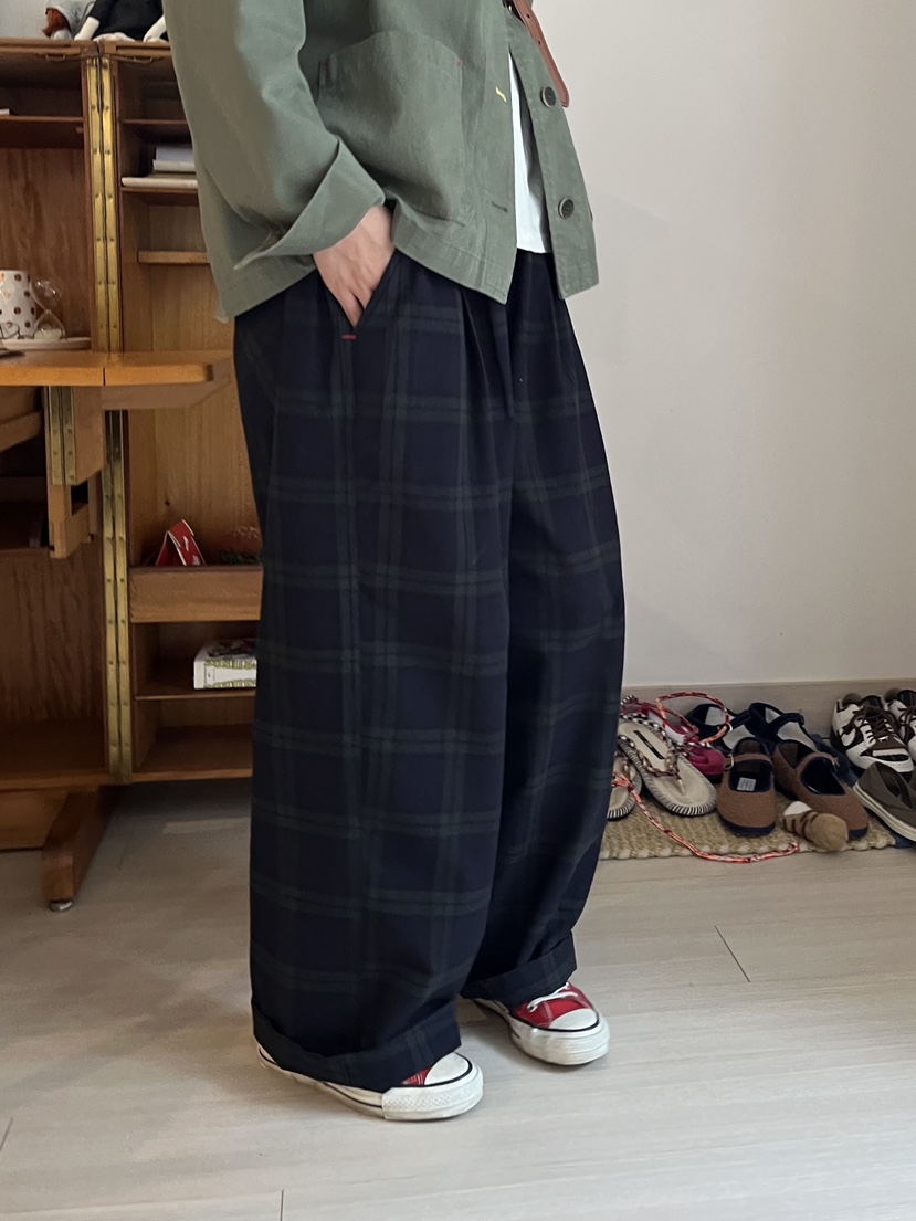 AT NOTE韓國代購㊣女裝新品熱賣休閑職業人氣時尚休閑褲格紋AT NOTE休閑褲