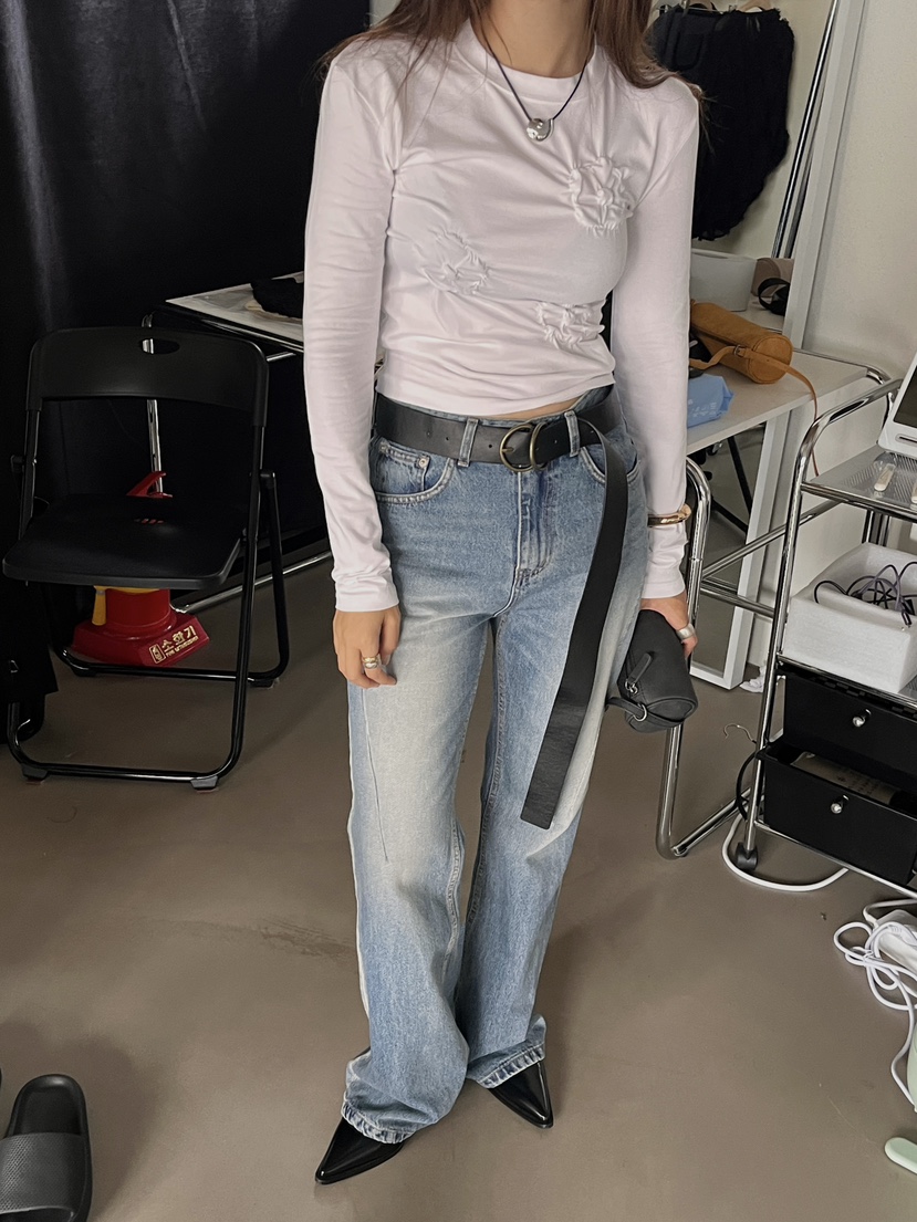 MADE-P東大門㊣實拍女裝新款休閑真品熱賣人氣時尚25秋冬牛仔褲MADE-P牛仔褲