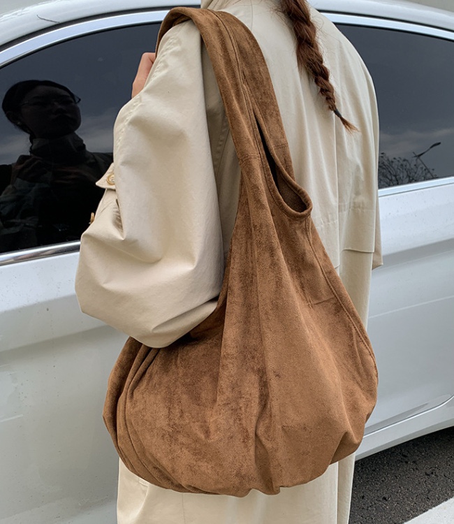 POSH BLUE東大門㊣代購女裝新品休閑25秋冬單肩斜跨包絨面革POSH BLUE單肩/斜跨包