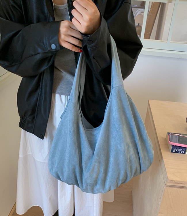 POSH BLUE東大門㊣代購女裝新品休閑25秋冬單肩斜跨包絨面革POSH BLUE單肩/斜跨包