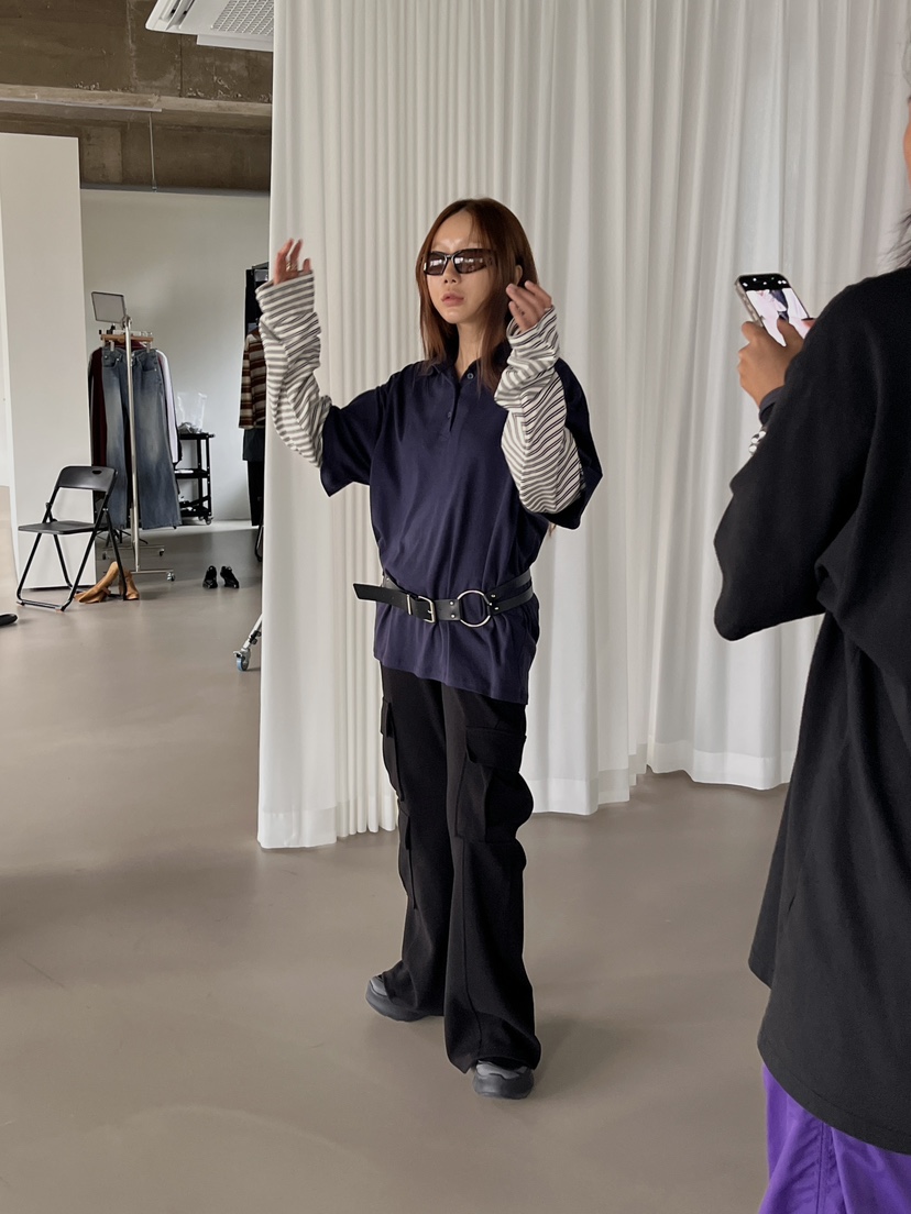 MADE-P東大門㊣代購女士新品推薦休閑時尚25秋冬職業長袖T恤MADE-P長袖T恤