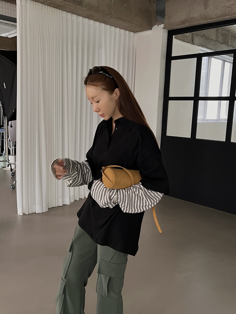MADE-P東大門㊣代購女士新品推薦休閑時尚25秋冬職業長袖T恤MADE-P長袖T恤