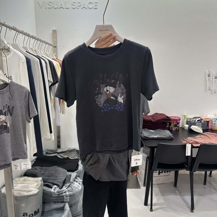 VISUAL SPACE東大門㊣直郵女士新品職業推薦時尚真品人氣T恤VISUAL SPACET恤圖色3