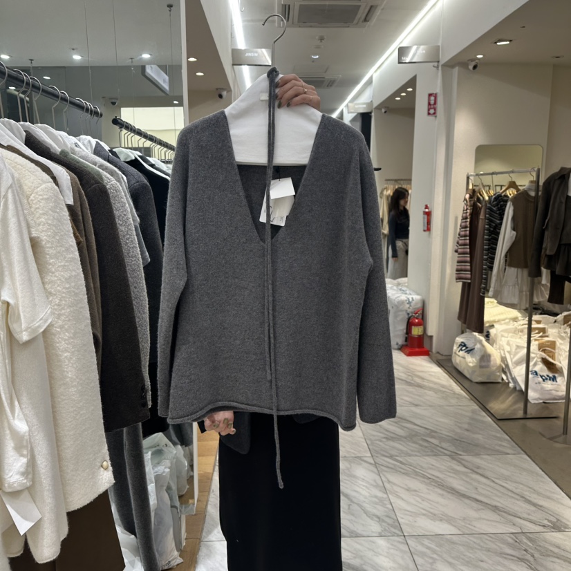 VERVEINE東大門㊣實拍女裝新品推薦真品職業人氣針織衫含腰繩VERVEINE針織衫圖色3