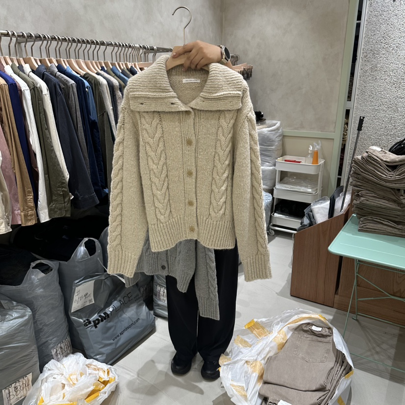 DELI JENNY韓國直郵㊣女裝新款休閑真品25秋冬推薦時尚毛衣DELI JENNY毛衣
