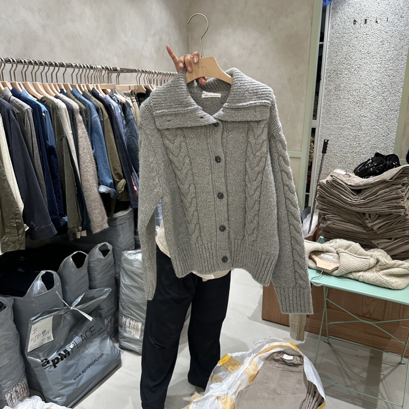 DELI JENNY韓國直郵㊣女裝新款休閑真品25秋冬推薦時尚毛衣DELI JENNY毛衣圖色2