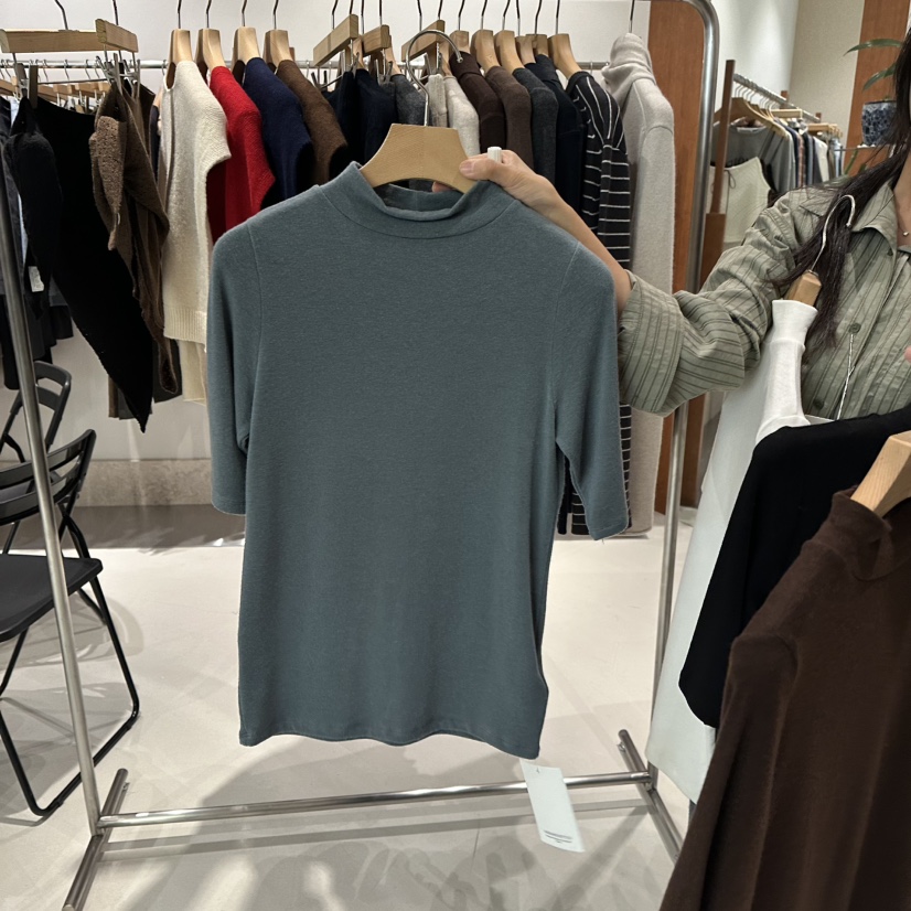 ANDMORE BUTTON東大門㊣實拍女士新品真品職業休閑推薦T恤ANDMORE BUTTONT恤圖色2