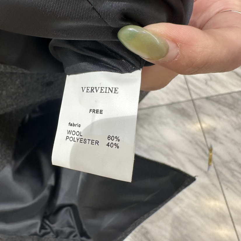 VERVEINE東大門㊣代購女裝新品25秋冬真品推薦時尚夾克羊毛VERVEINE夾克