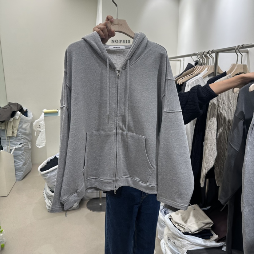 NOPSIS東大門㊣代購女士新品25秋冬推薦熱賣休閑職業夾克兜帽NOPSIS夾克圖色1