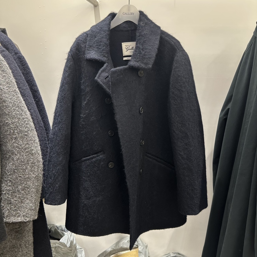 GALLERY-P東大門㊣直郵女士新品真品短款大衣手工制作羊駝毛GALLERY短款大衣圖色3