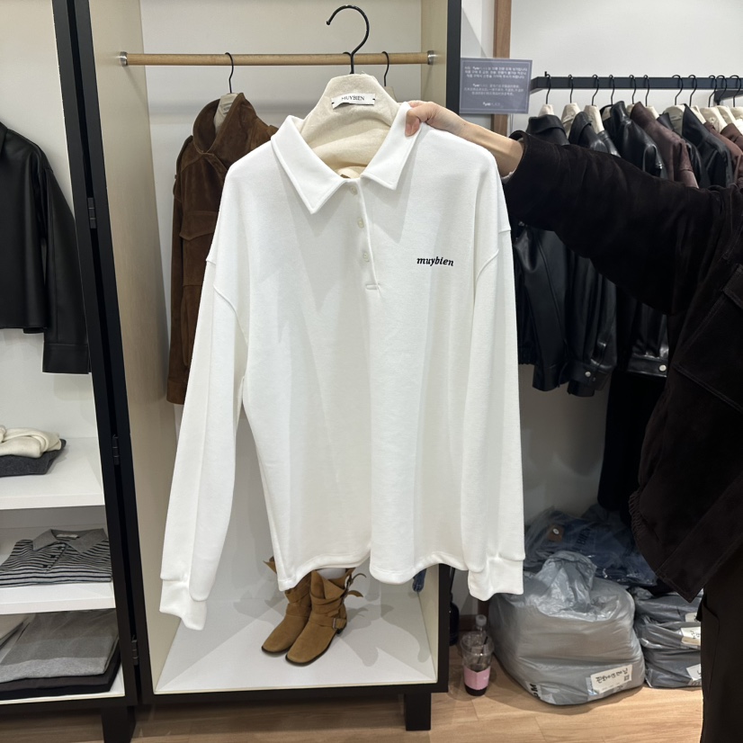 MUYBIEN東大門㊣直郵女裝新品休閑推薦時尚襯衫蕾絲衫不含內搭MUYBIEN襯衫/蕾絲衫圖色1