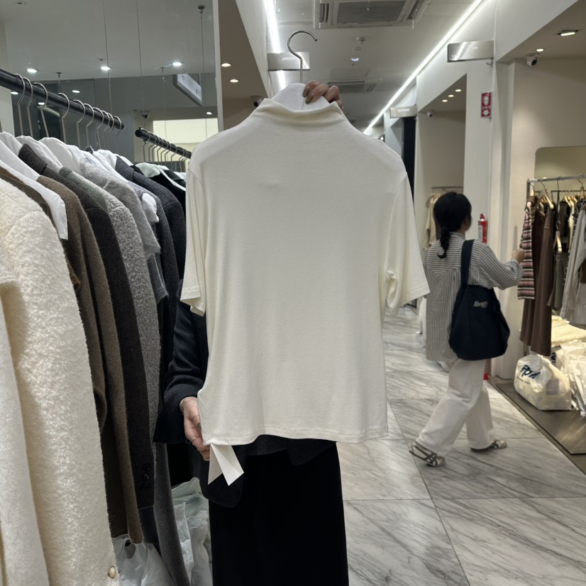 VERVEINE東大門㊣代購女裝新款推薦25秋冬熱賣真品休閑T恤柔軟VERVEINET恤