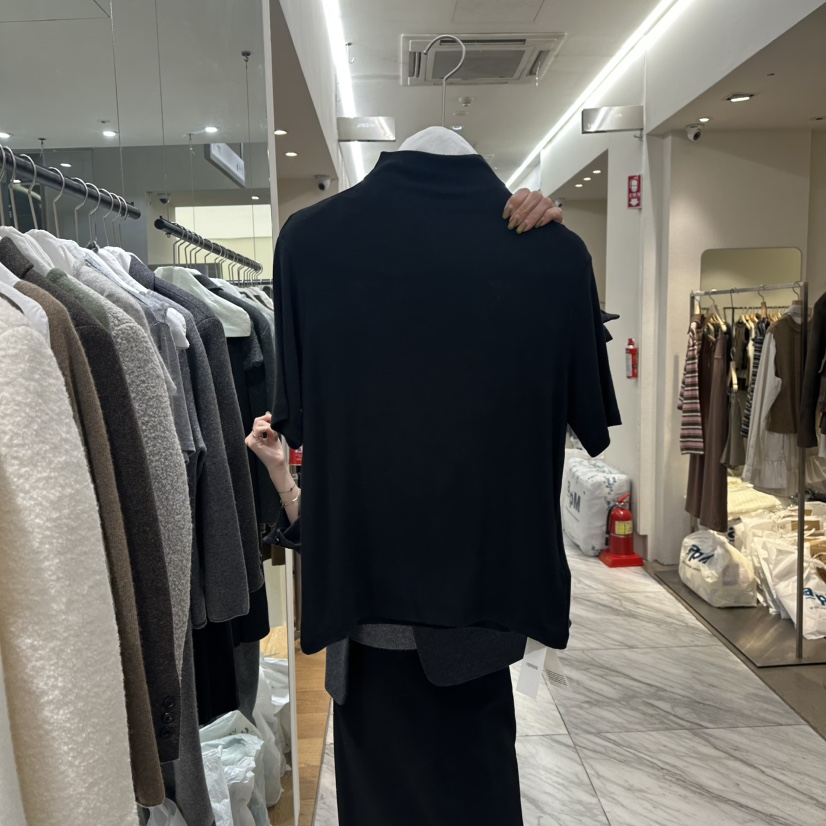 VERVEINE東大門㊣代購女裝新款推薦25秋冬熱賣真品休閑T恤柔軟VERVEINET恤圖色4