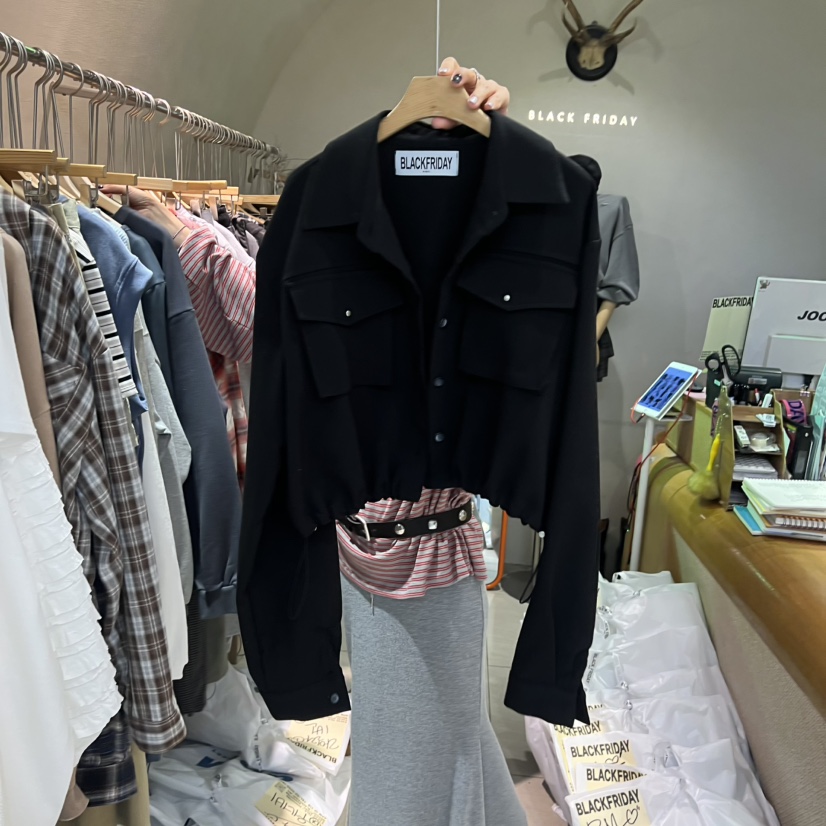 BLACKFRIDAY東大門㊣代購女裝新品職業25秋冬真品熱賣休閑夾克BLACK FRIDAY夾克圖色2