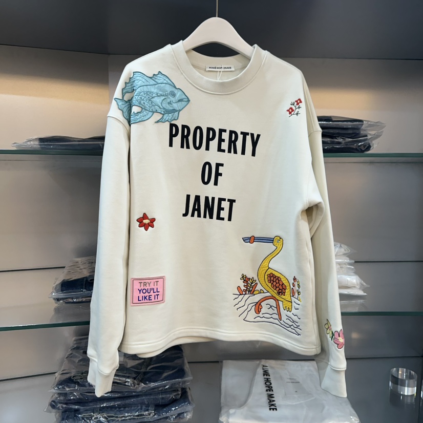 AIME HOPE MAKE韓國代購㊣女裝新品推薦25秋冬休閑人氣衛衣AIME HOPE MAKE衛衣圖色1