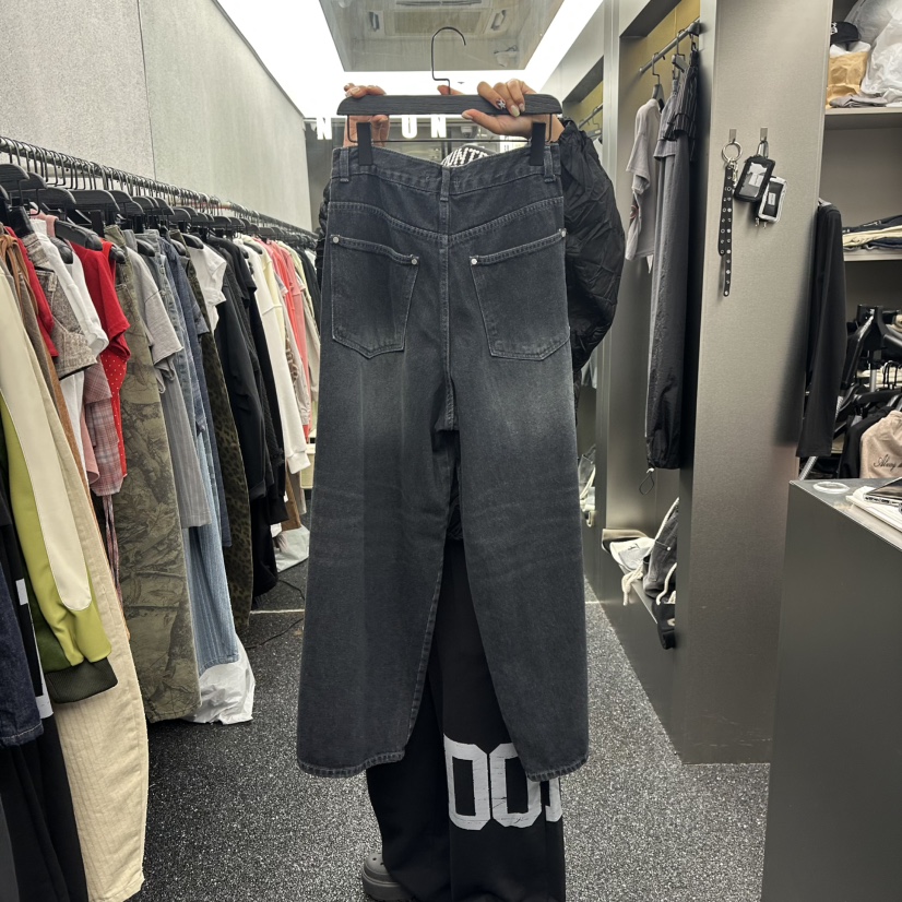 NUEUN東大門㊣實拍女裝新品時尚真品人氣25秋冬職業熱賣牛仔褲NUEUN/SEEOT牛仔褲