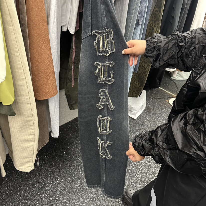NUEUN東大門㊣實拍女裝新品時尚真品人氣25秋冬職業熱賣牛仔褲NUEUN/SEEOT牛仔褲