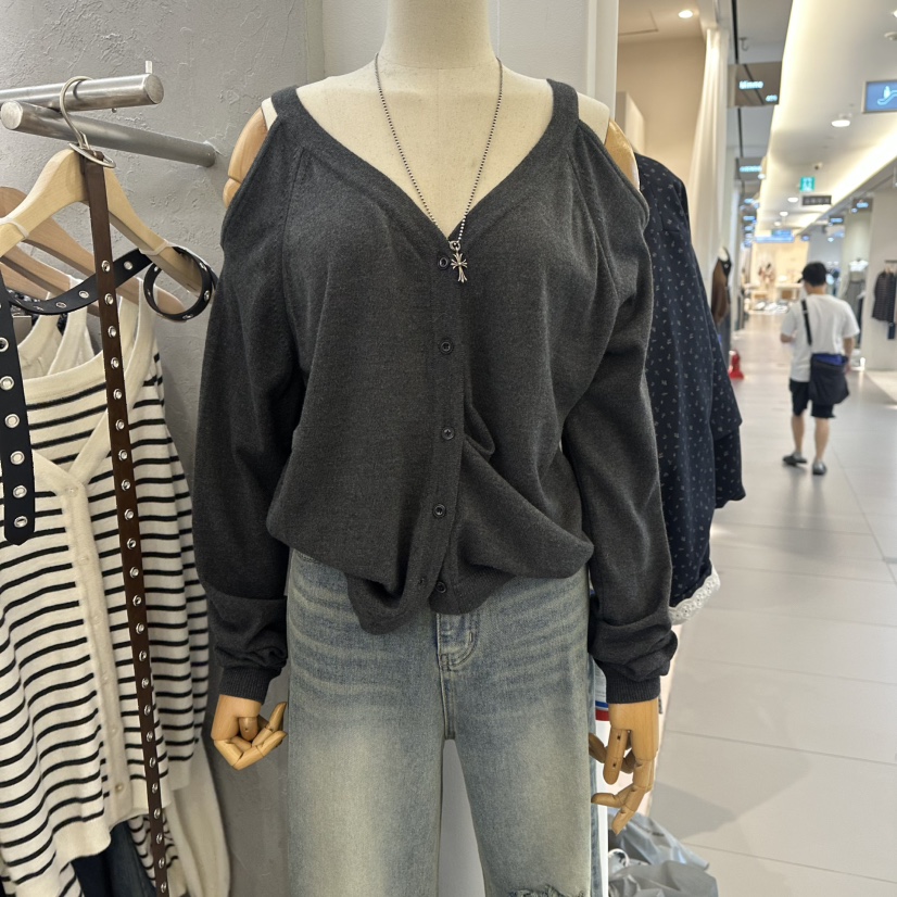 MOSAIC東大門㊣實拍女裝新品熱賣真品25秋冬時尚針織衫雙面MOSAIC針織衫圖色2