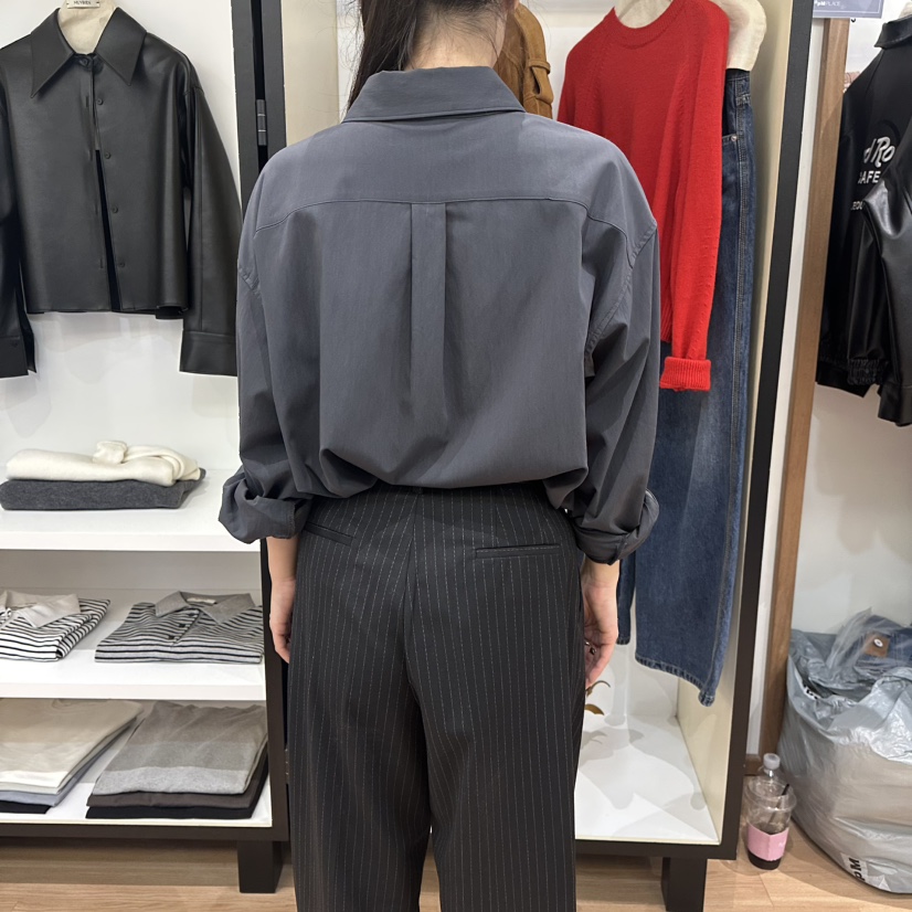 MUYBIEN東大門㊣代購女士新款人氣推薦職業時尚襯衫蕾絲衫口袋MUYBIEN襯衫/蕾絲衫