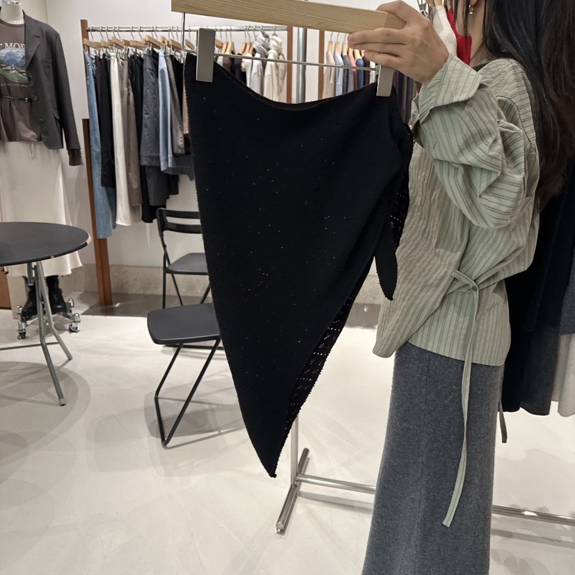 ANDMORE BUTTON韓國直郵㊣女裝新款休閑熱賣25秋冬圍巾披肩披肩ANDMORE BUTTON圍巾/披肩
