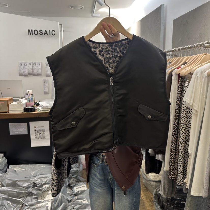 MOSAIC東大門㊣實拍女士新款真品時尚熱賣人氣推薦馬甲兩面穿MOSAIC馬甲