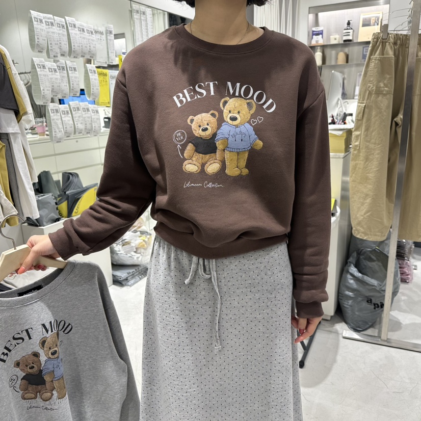 COMBO東大門㊣實拍女裝新品25秋冬人氣休閑時尚職業推薦衛衣COM_BO衛衣圖色2