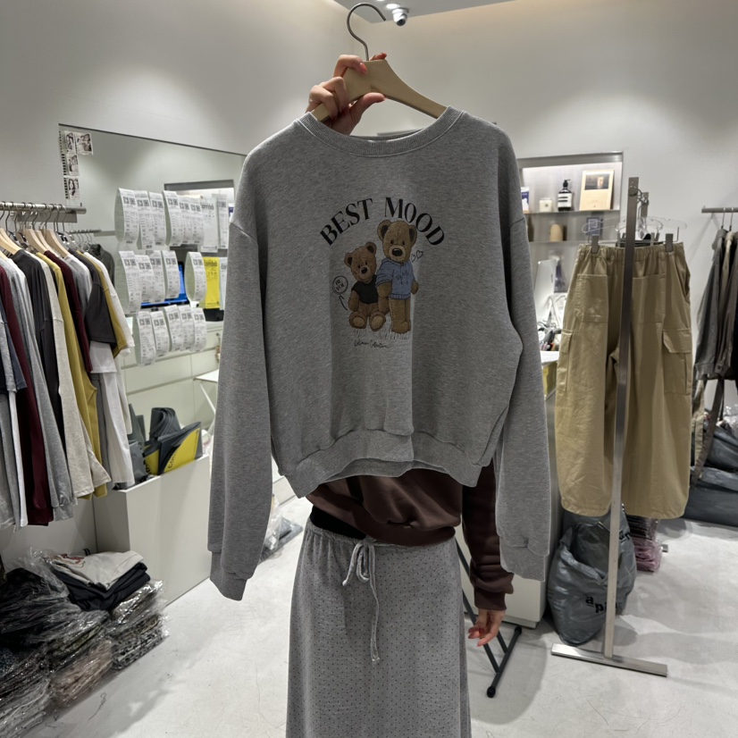 COMBO東大門㊣實拍女裝新品25秋冬人氣休閑時尚職業推薦衛衣COM_BO衛衣圖色3