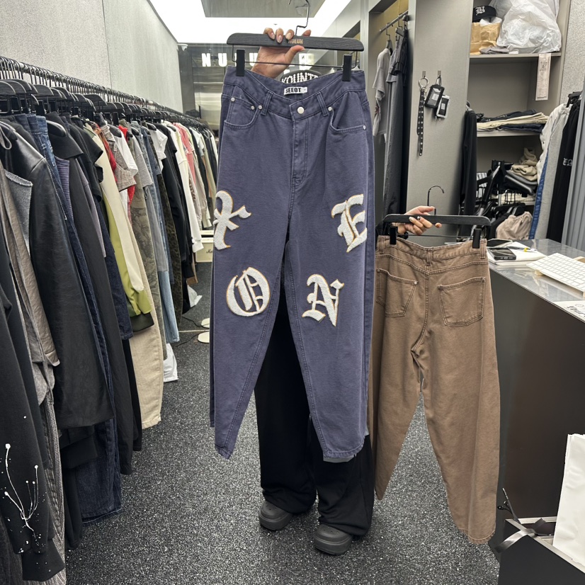 NUEUN東大門㊣代購女裝新品熱賣25秋冬人氣推薦休閑真品休閑褲NUEUN/SEEOT休閑褲