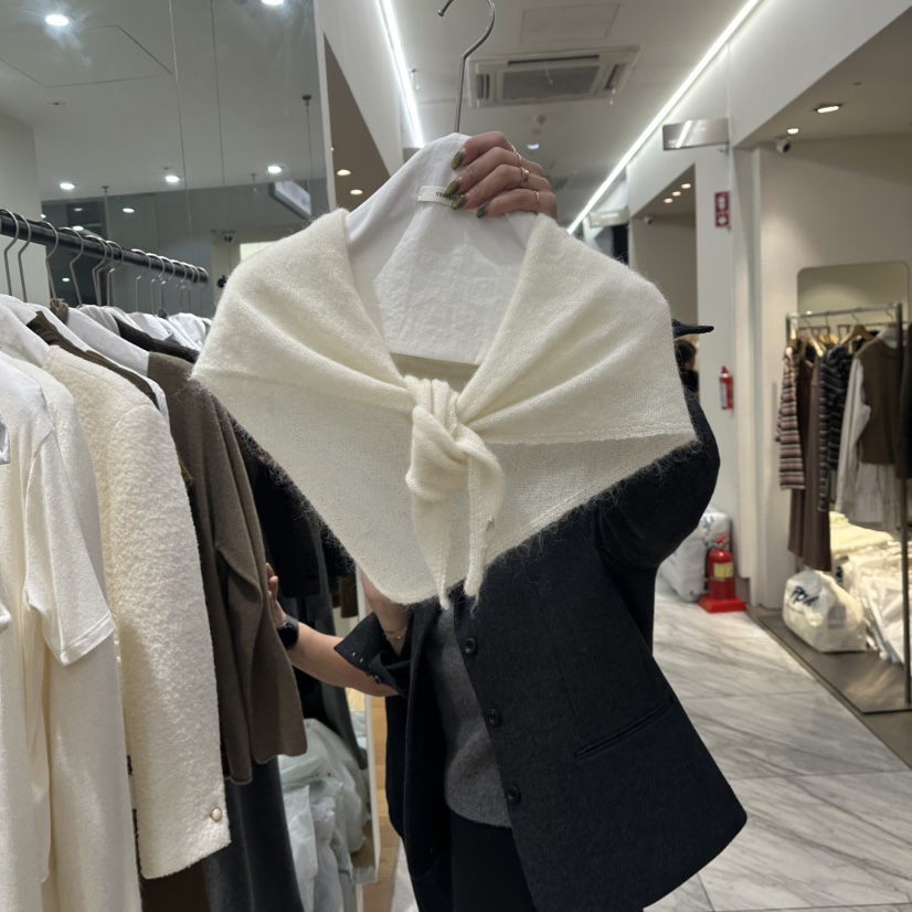 VERVEINE東大門㊣代購女裝新品職業人氣熱賣圍巾披肩馬海毛VERVEINE圍巾/披肩圖色1