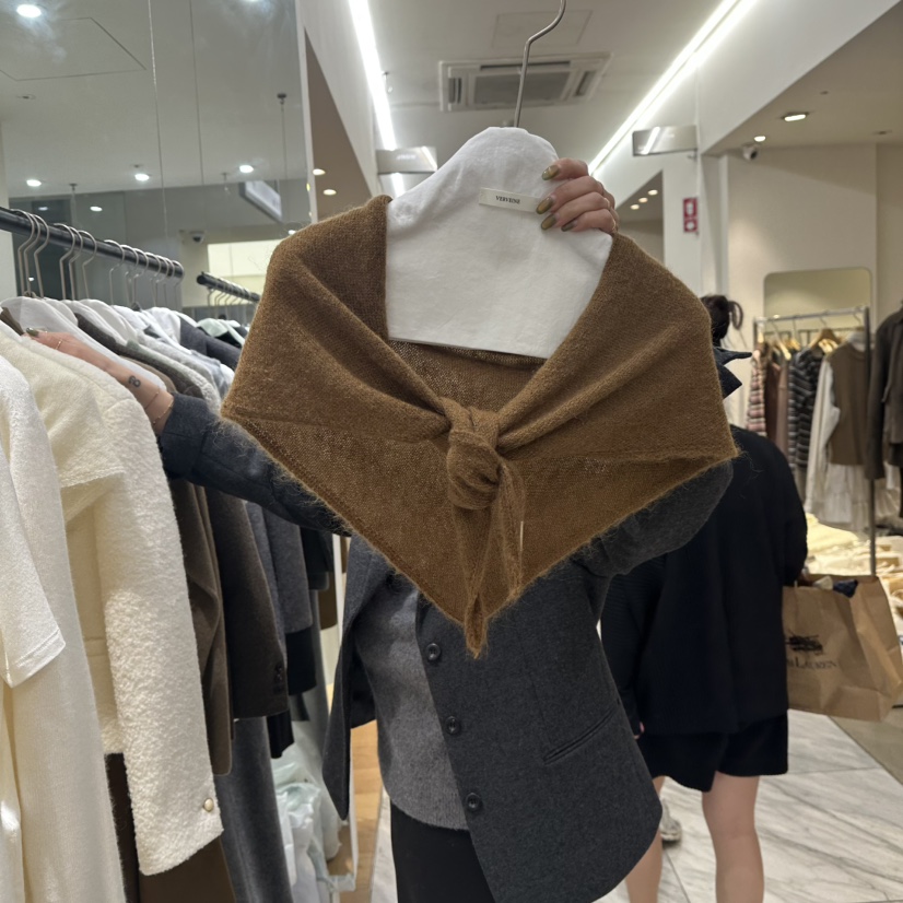 VERVEINE東大門㊣代購女裝新品職業人氣熱賣圍巾披肩馬海毛VERVEINE圍巾/披肩圖色3