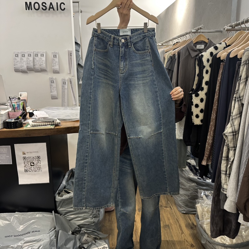 MOSAIC東大門㊣直郵女士新款職業時尚25秋冬熱賣人氣牛仔褲MOSAIC牛仔褲