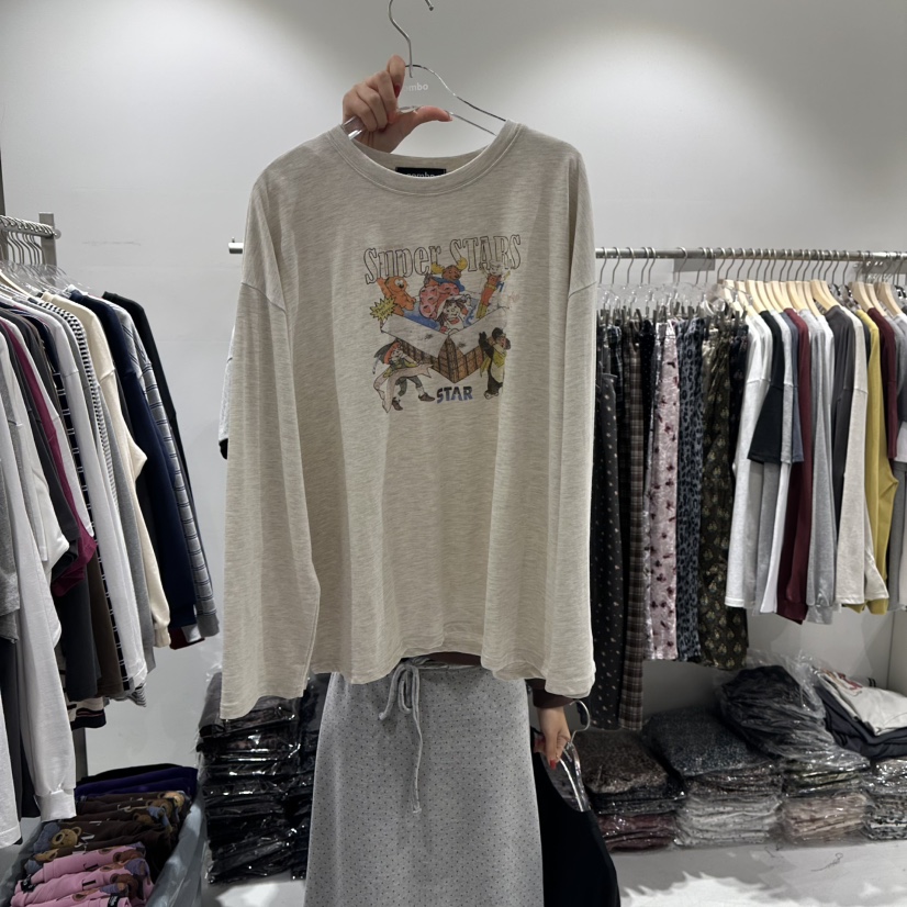 COMBO東大門㊣實拍女裝新品真品人氣時尚熱賣職業推薦長袖T恤COM_BO長袖T恤圖色3