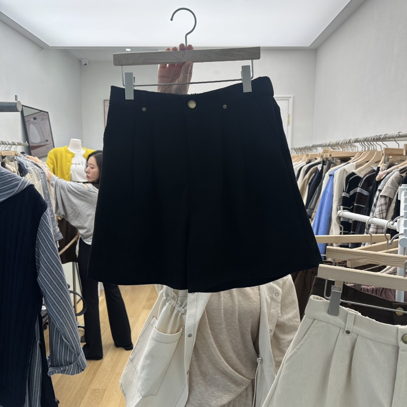 RE:FRESH-L韓國直郵㊣女士新品25秋冬真品人氣推薦時尚短褲RE:FRESH短褲圖色3黑色