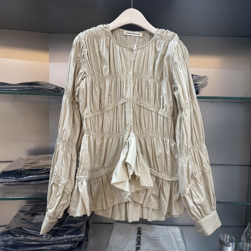 AIME HOPE MAKE東大門㊣直郵女裝新品職業人氣襯衫蕾絲衫AIME HOPE MAKE襯衫/蕾絲衫圖色2
