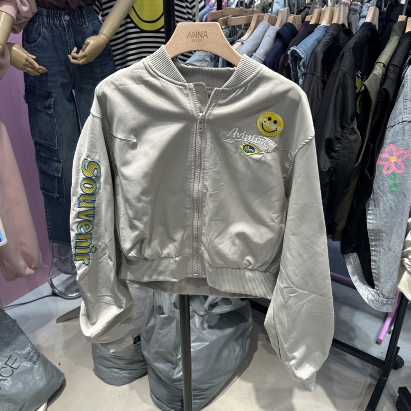 ANNA韓國直郵㊣女裝新品熱賣25秋冬職業推薦休閑時尚人氣夾克ANNA夾克圖色1