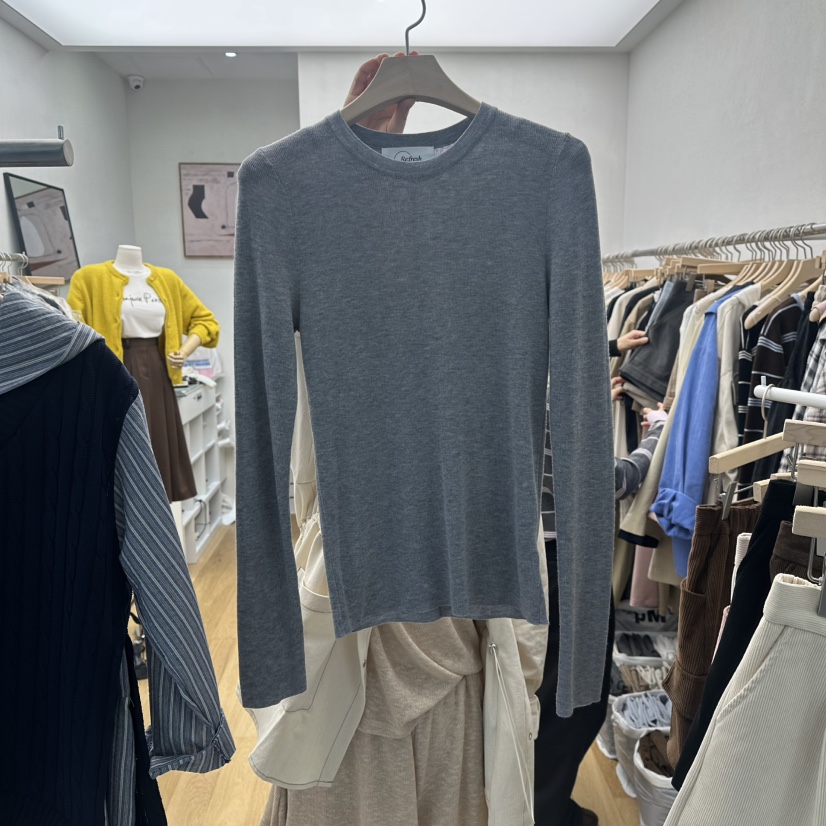 RE:FRESH-L東大門㊣實拍女士新款真品時尚休閑25秋冬針織衫RE:FRESH針織衫圖色2