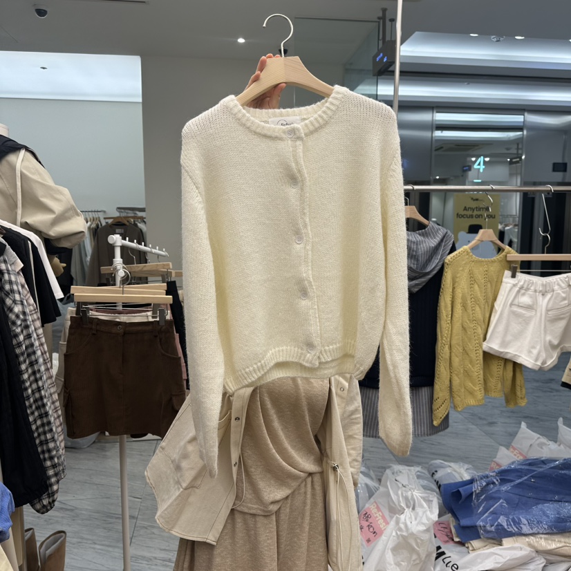 RE:FRESH-L韓國代購㊣女裝新款熱賣時尚休閑推薦人氣針織衫RE:FRESH針織衫圖色1