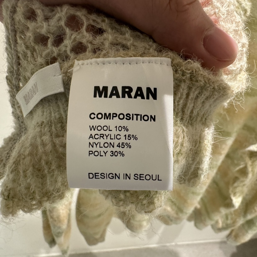 MARAN-P韓國直郵㊣女裝新款真品時尚休閑人氣圍巾披肩條紋MARAN圍巾/披肩