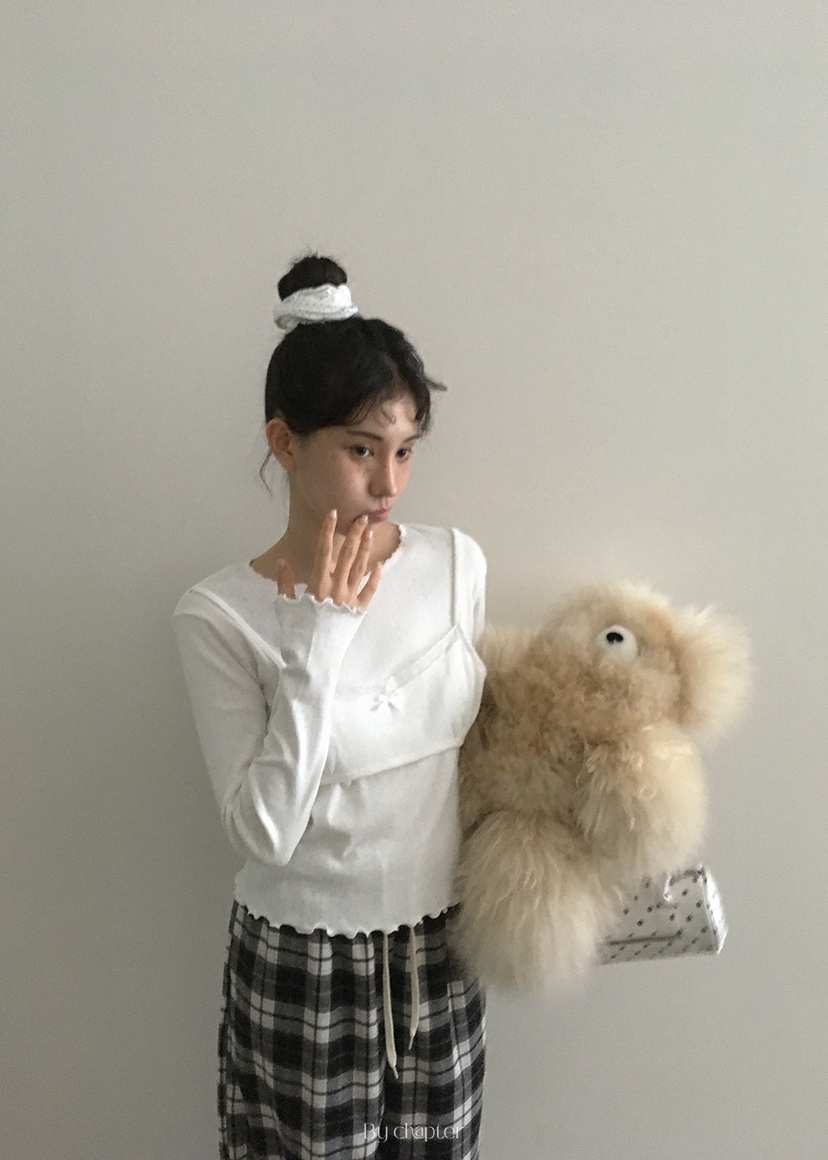 BY CHAPTER韓國直郵㊣女士新品真品25秋冬時尚職業長袖T恤BY Chapter長袖T恤