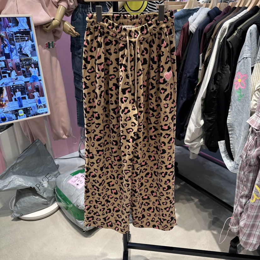 ANNA韓國代購㊣女裝新品休閑職業熱賣25秋冬人氣休閑褲皮褲ANNA休閑褲圖色1