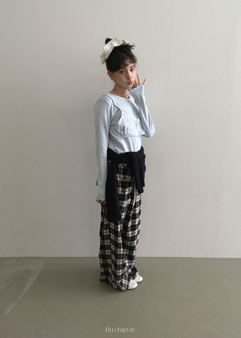 BY CHAPTER東大門㊣直郵女裝新品熱賣25秋冬時尚職業休閑褲BY Chapter休閑褲