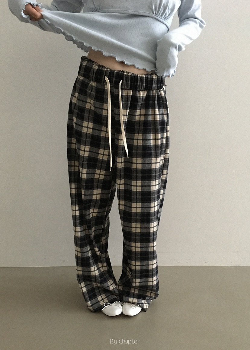 BY CHAPTER東大門㊣直郵女裝新品熱賣25秋冬時尚職業休閑褲BY Chapter休閑褲圖色3深藍色