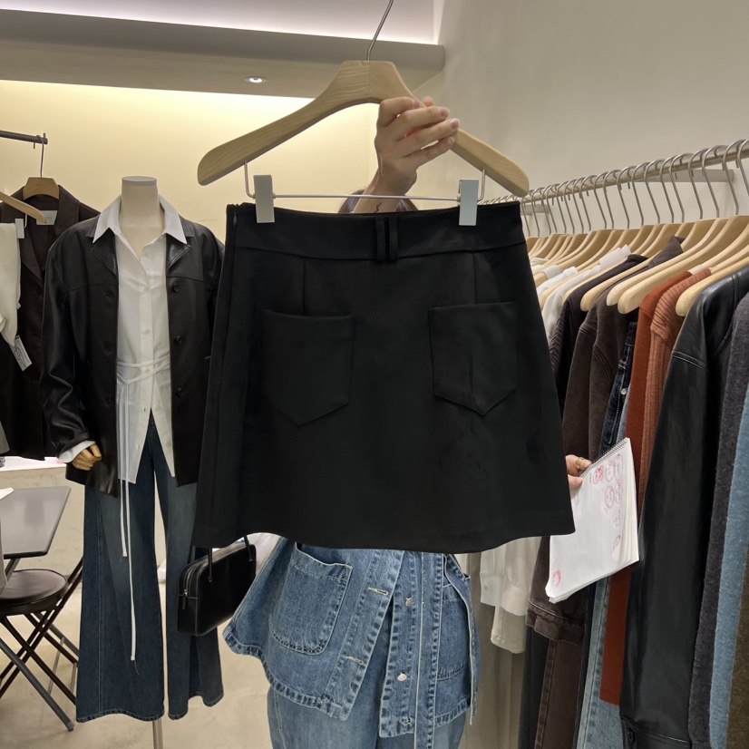 PHILO東大門㊣實拍女裝新品熱賣休閑職業推薦時尚人氣25秋冬短裙PHILO短裙