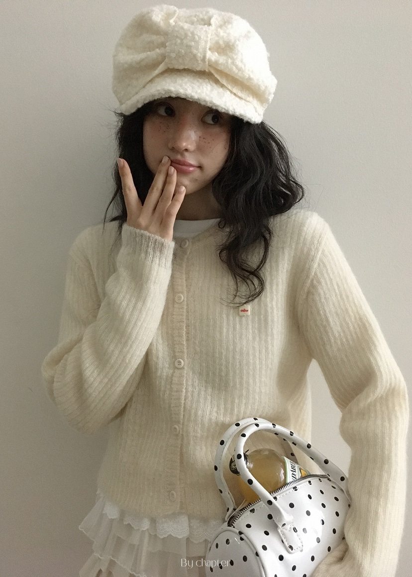 BY CHAPTER東大門㊣直郵女士新款25秋冬職業針織衫馬海毛開衫BY Chapter針織衫圖色2