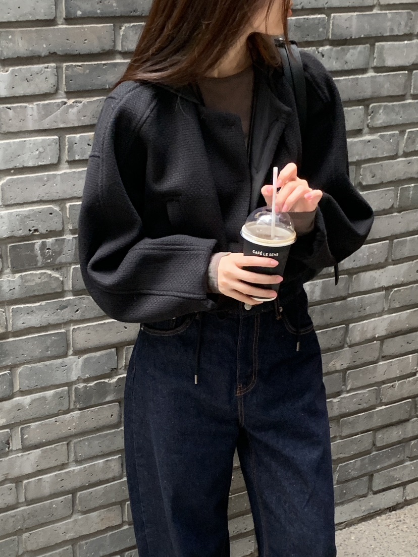 LOGARDEN韓國直郵㊣女士新款職業人氣熱賣真品休閑夾克兜帽LO GARDEN夾克