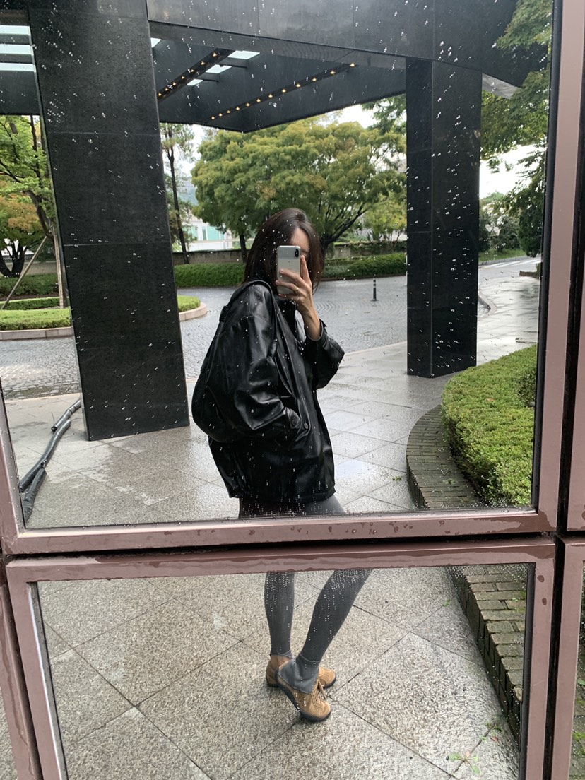LOGARDEN韓國直郵㊣女士新品熱賣人氣職業25秋冬真品夾克皮革LO GARDEN夾克