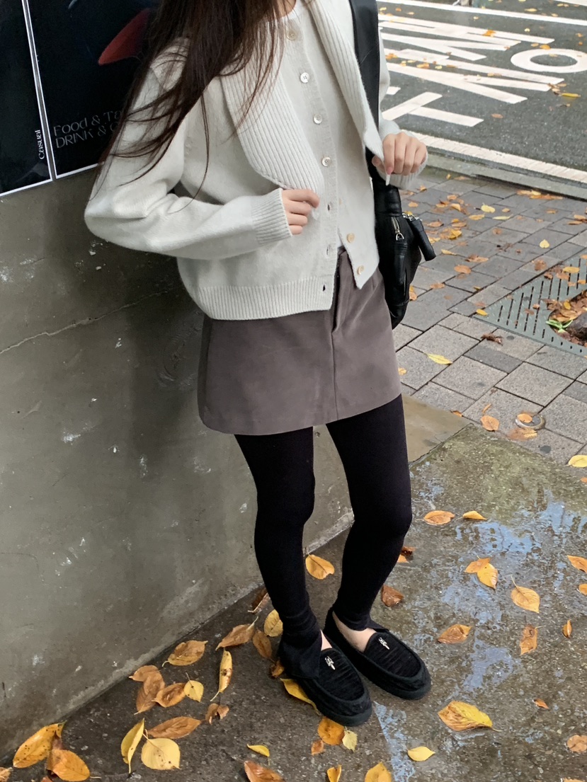 LOGARDEN東大門㊣直郵女士新品25秋冬時尚真品推薦裙褲絨面革LO GARDEN裙褲